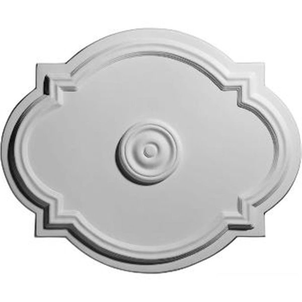 Dwellingdesigns 21.25 in. W x 17.38 in. H x .88 in. ID x 1 in. P Architectural Accents - Waltz Ceiling Medallion DW2572486